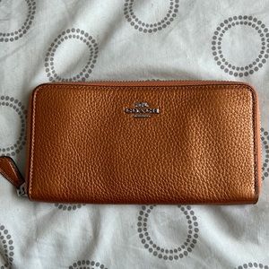 Orange Coach Wallet